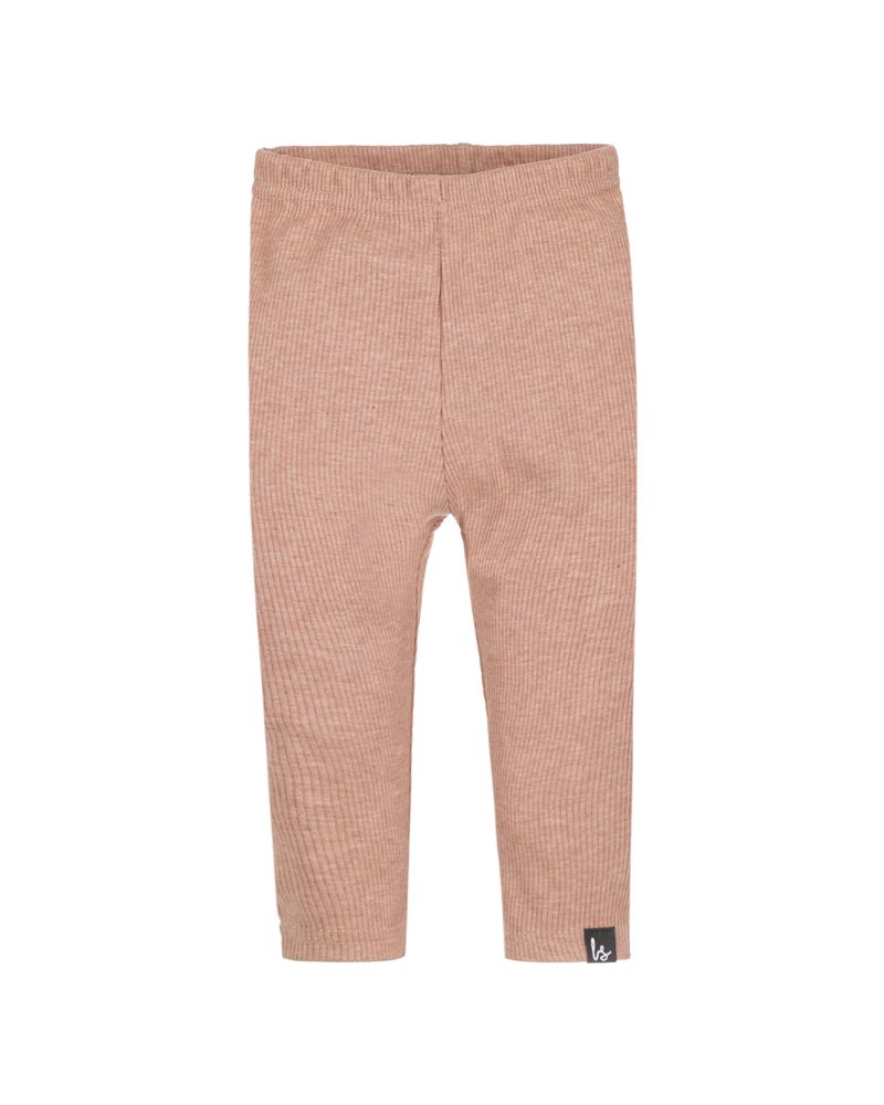 Legging rib (gemeleerd clay pink)