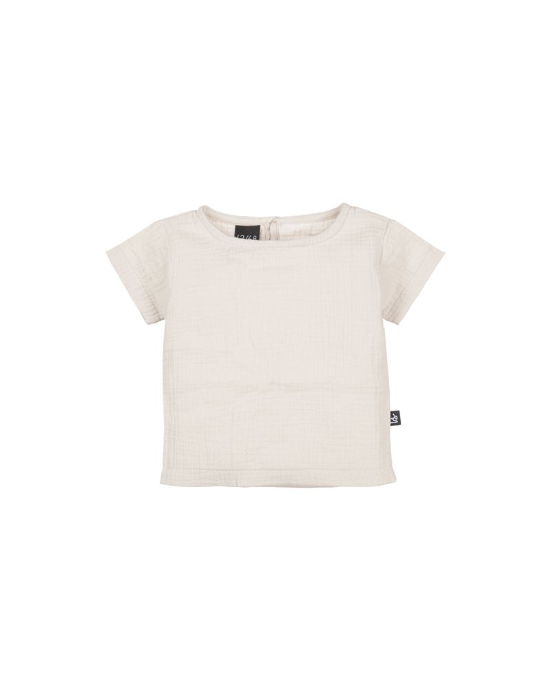 Linnen t shirt sand