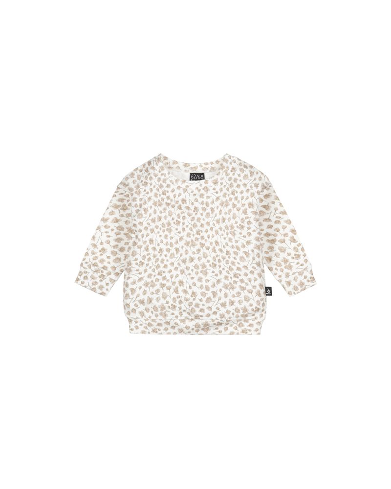 Loose fit sweater neutral flower bonnie