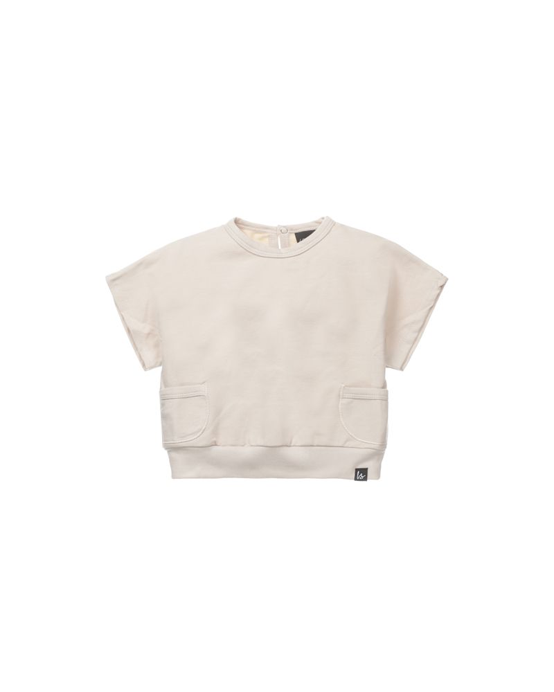 Loose fit pocket t-shirt (sand)