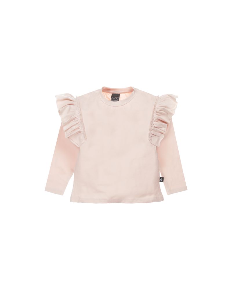 Loose fit ruffle longsleeve (rose)