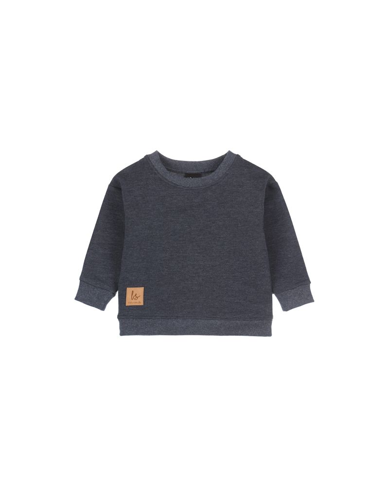 Loose fit sweater melange navy