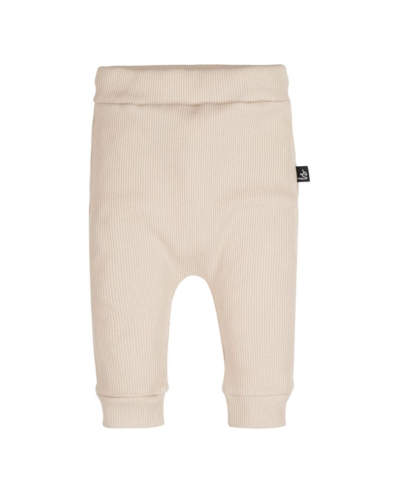 Newborn broekje rib (sand)