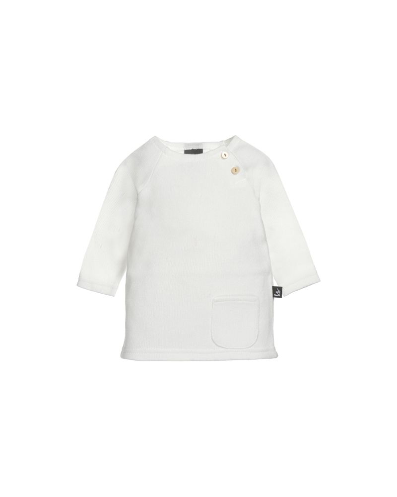 Newborn longsleeve fine knitted (ecru)