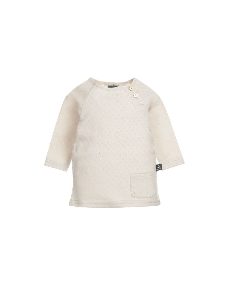 Newborn longsleeve pointelle (sand)