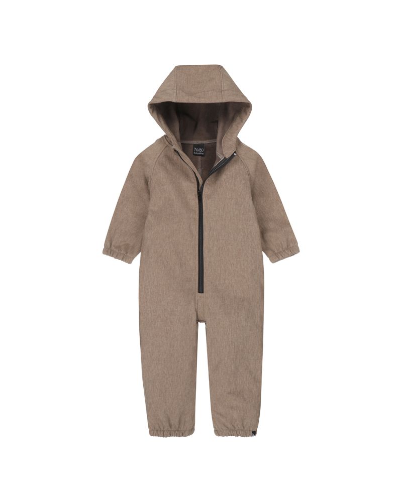 Outwear rain/snow onesie melange bruin
