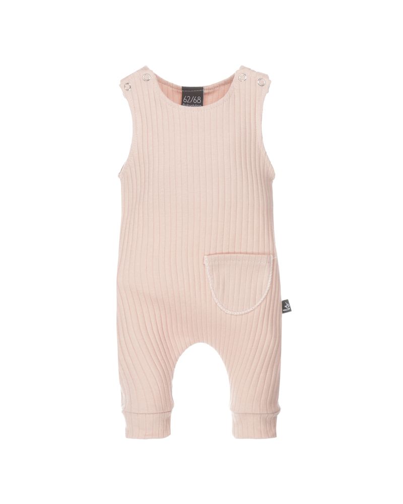 Pocket onesie groovy rib (rose)