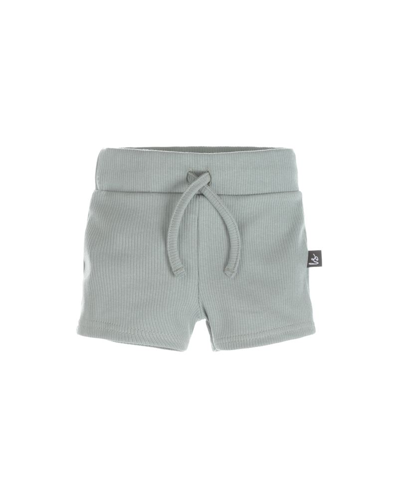 Rib jersey short green