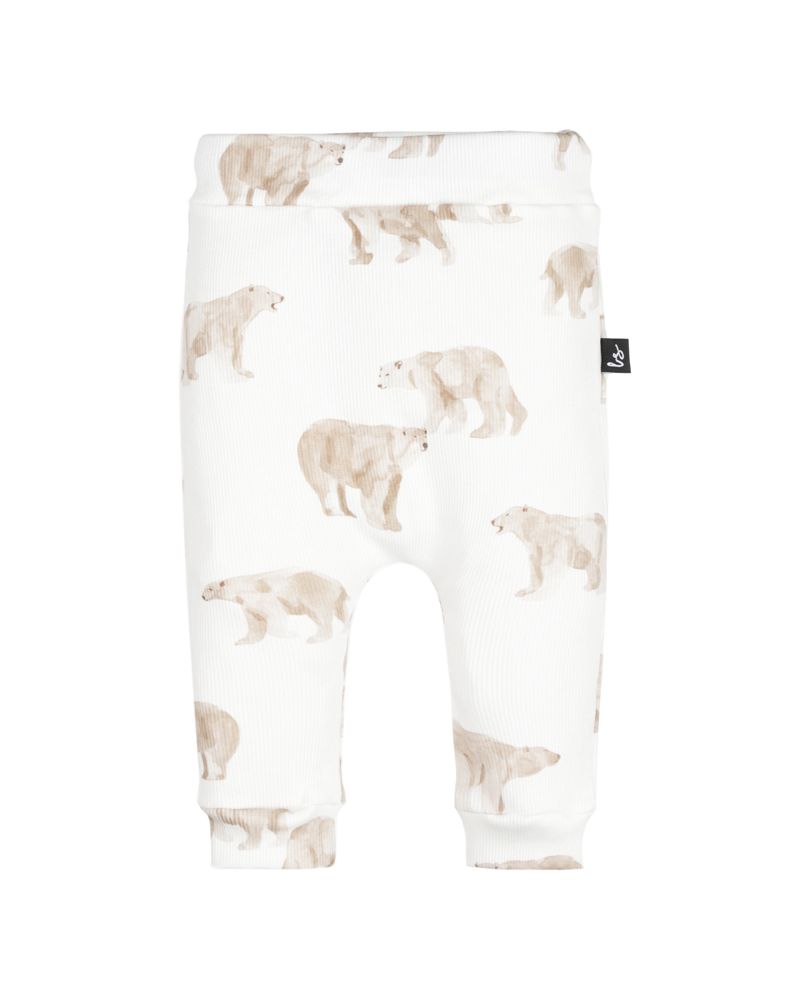 Rib jersey broekje teddy
