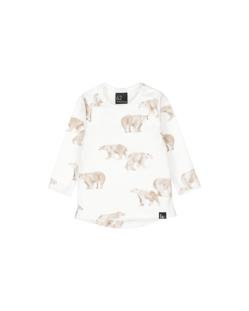 Rib jersey longsleeve teddy bear