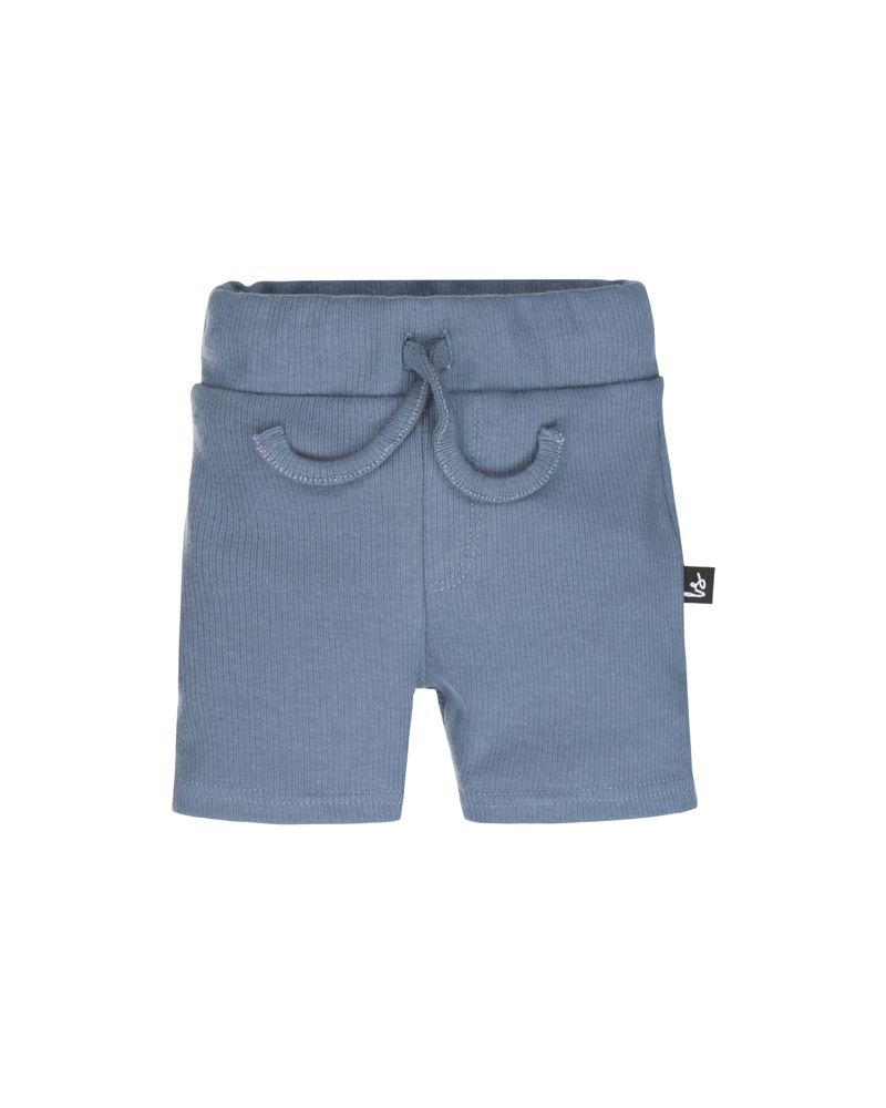 Rib jersey short dark blue