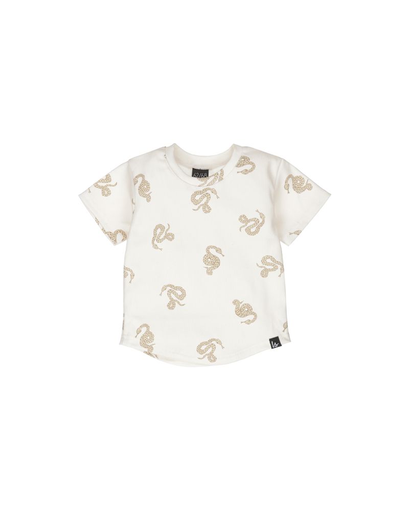 Rib jersey t-shirt snakes