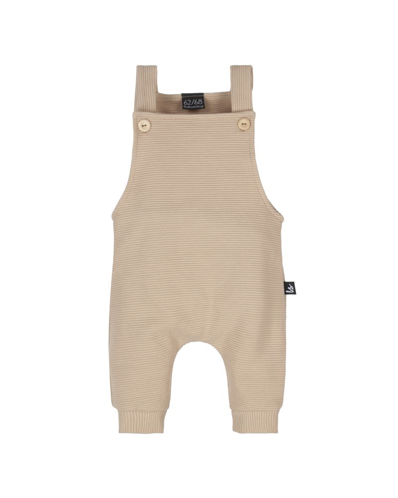 Rib tuinpakje beige