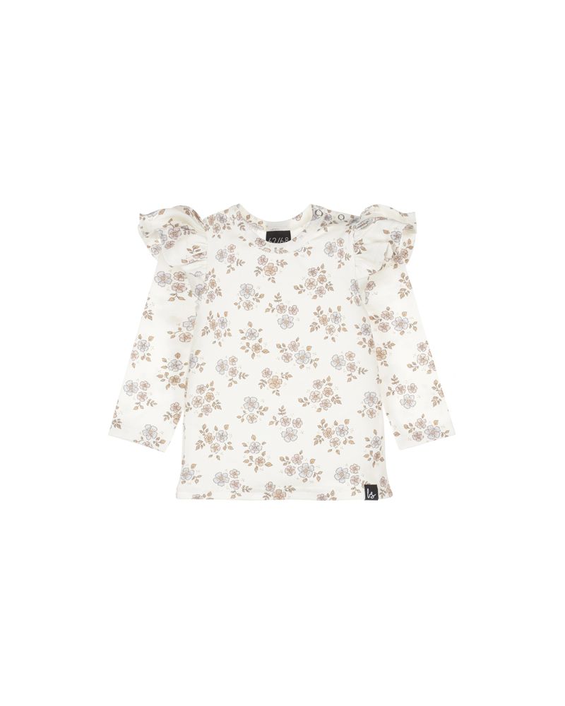 Ruffle longsleeve boo flower blue