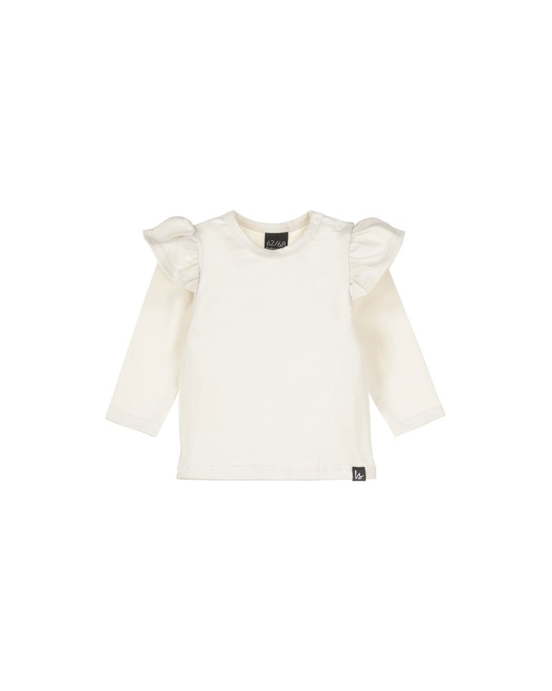 Ruffle longsleeve latte