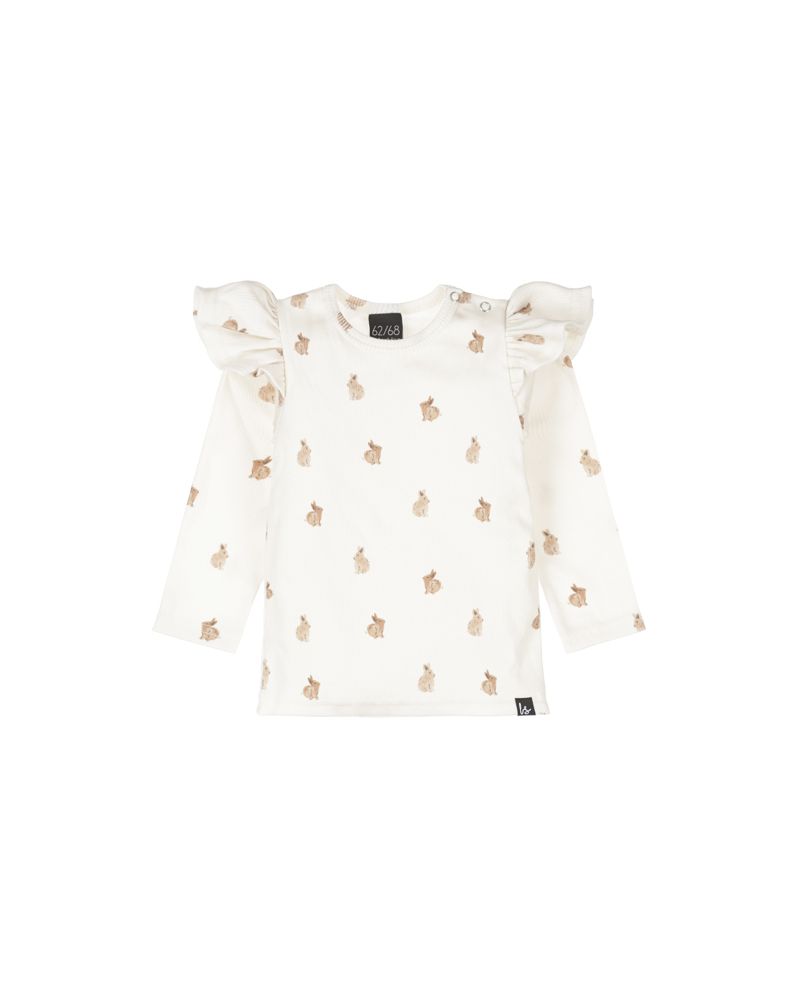 Ruffle longsleeve rib baby rabbit