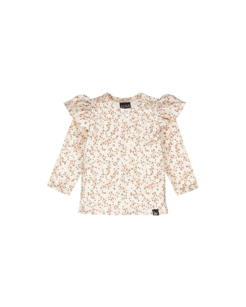 Ruffle longsleeve small roses