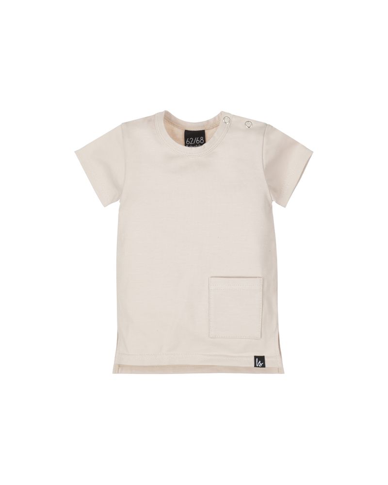 Sand t-shirt (long back)