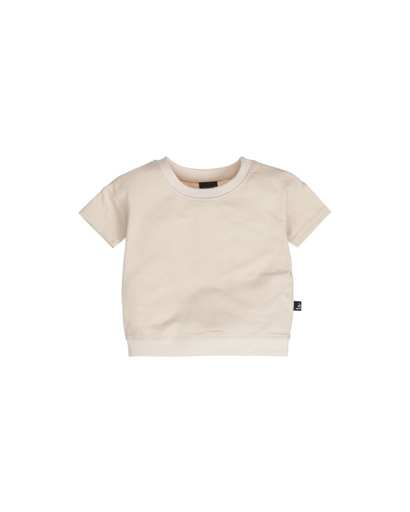 Loose fit t-shirt soft beige