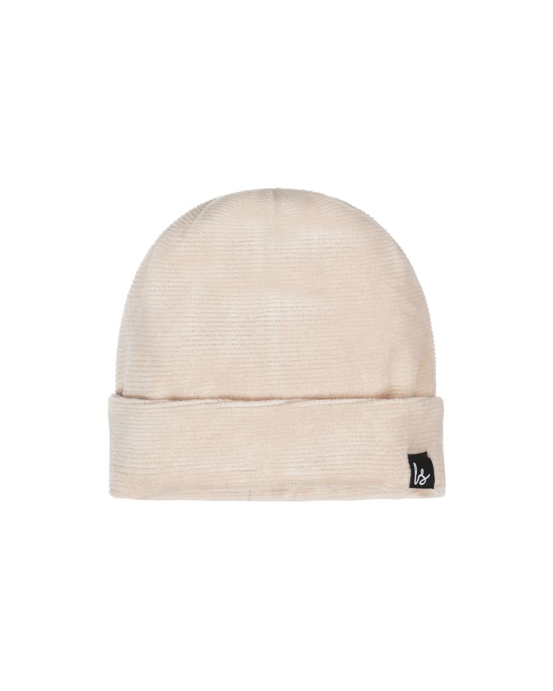 Soft rib beanie sand