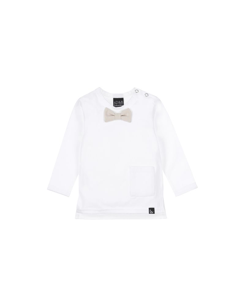 Split longsleeve met strikje (sand)