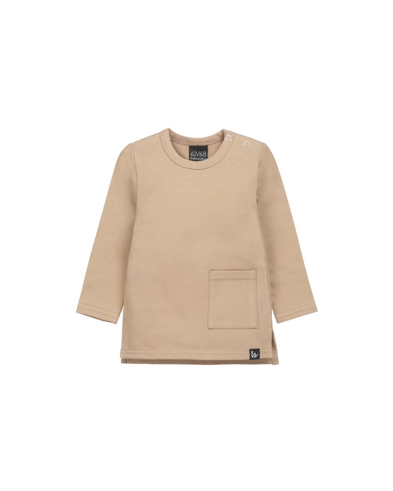 Split longsleeve taupe 
