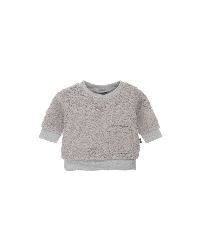 Teddy pocket sweater (grijs)