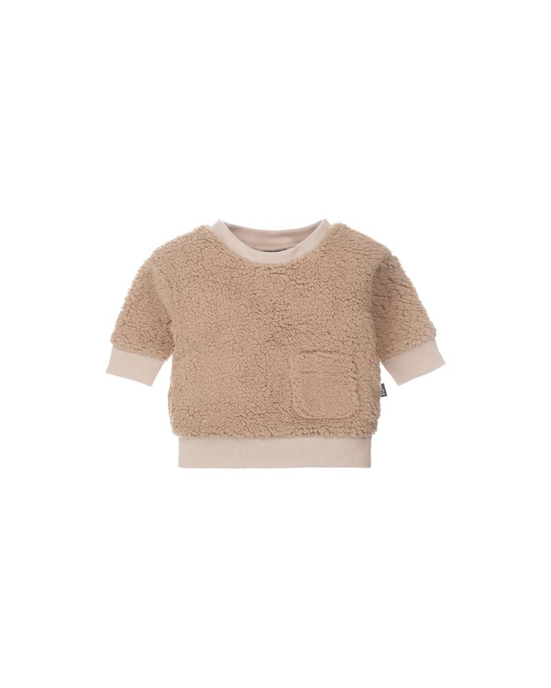Teddy pocket sweater (light oak)