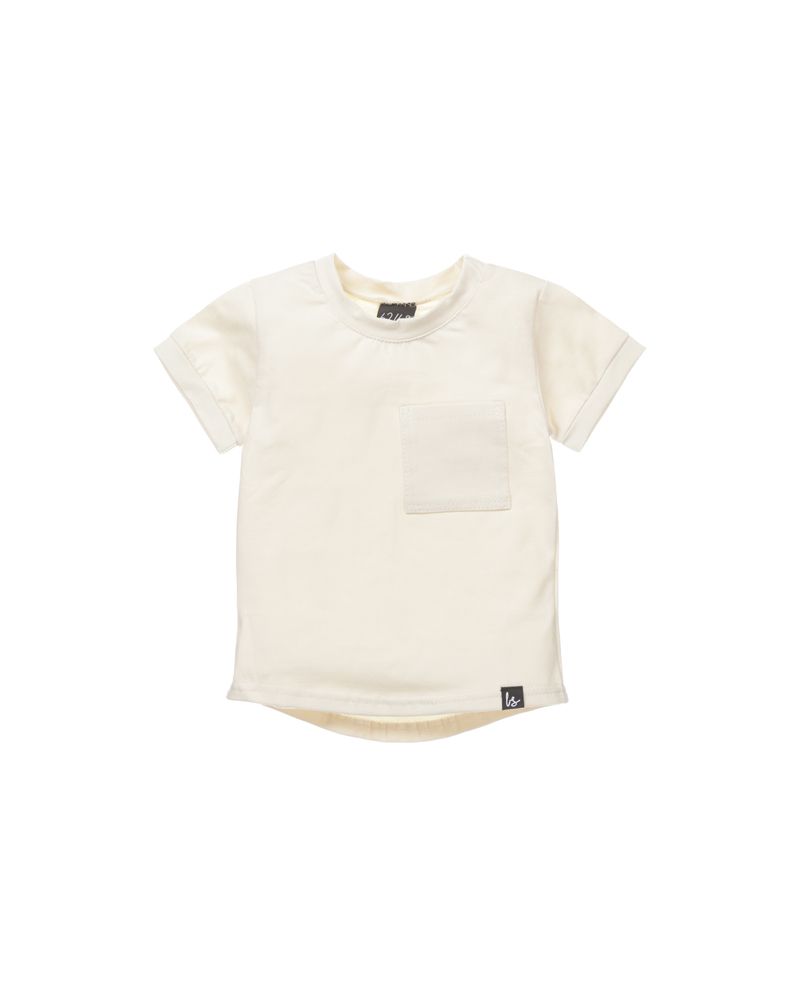 T-shirt small pocket (latte)