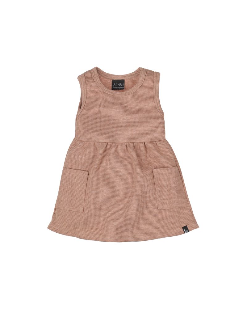 Wafel summer dress oudroze