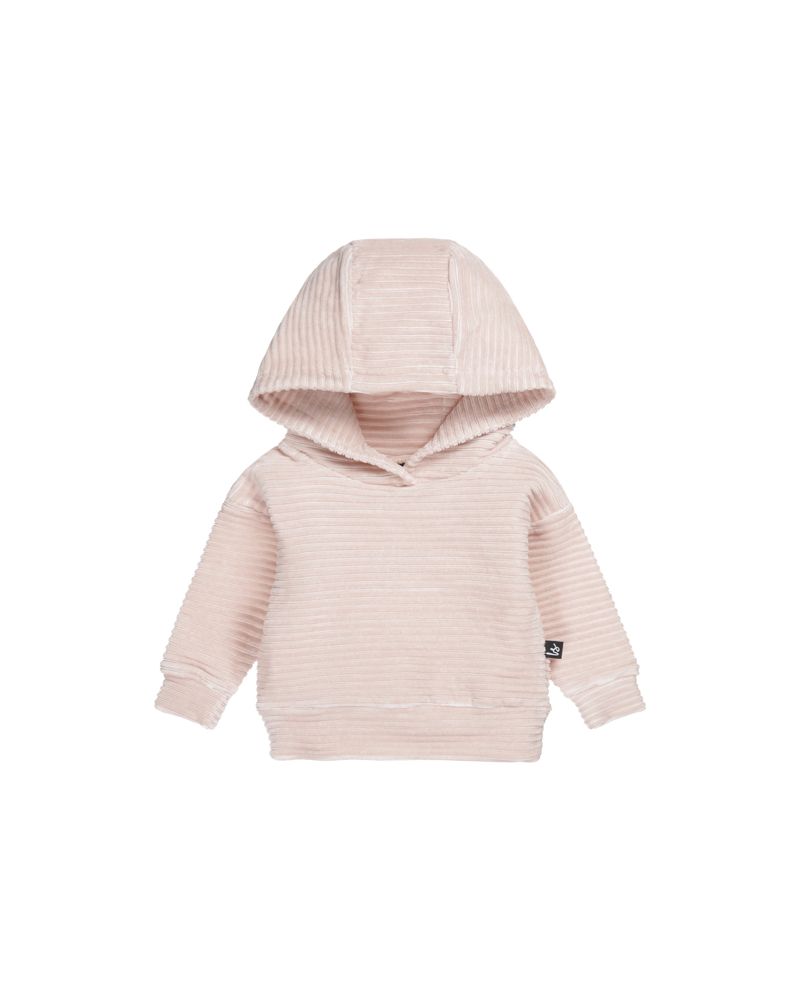Corduroy capuchon sweater (roze)