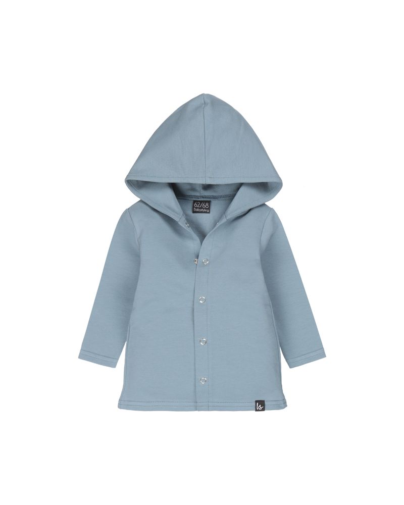 Capuchon vest dusty blue