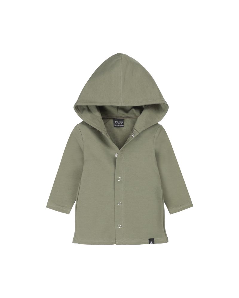 Capuchon vest dusty kaki
