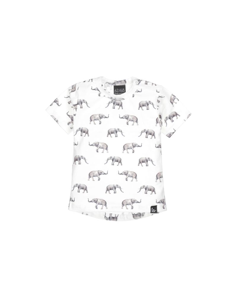 Elephant party t-shirt (rounded back)
