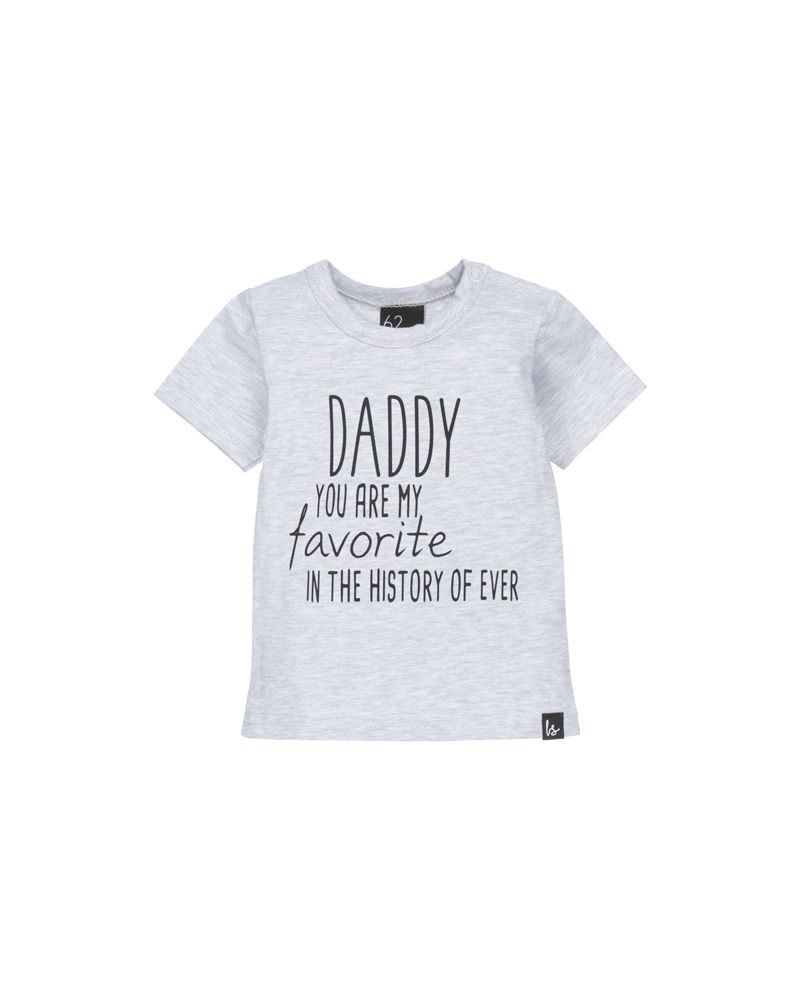 Favorite daddy t-shirt Grijs/Zwart