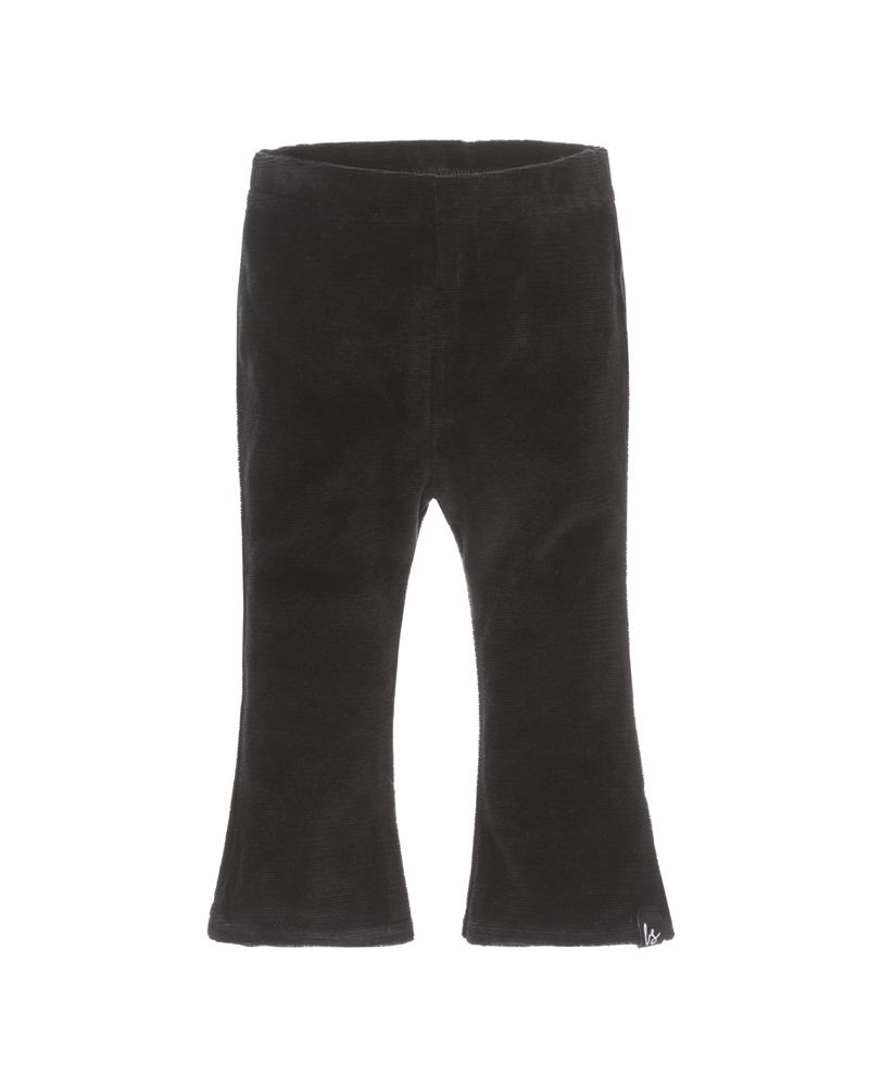 Flared pants small corduroy (zwart) 