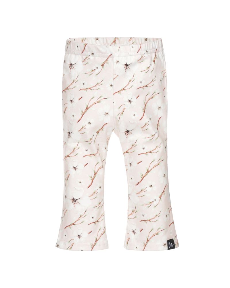 Flared pants cotton flower