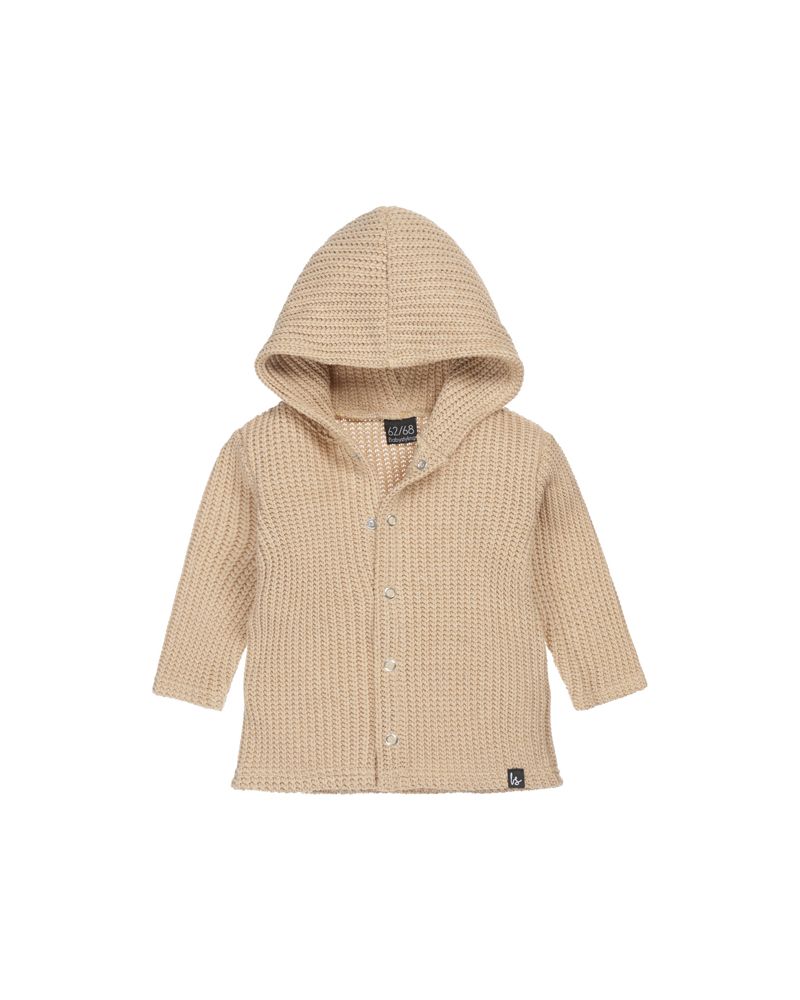 capuchon vest gebreid (beige)