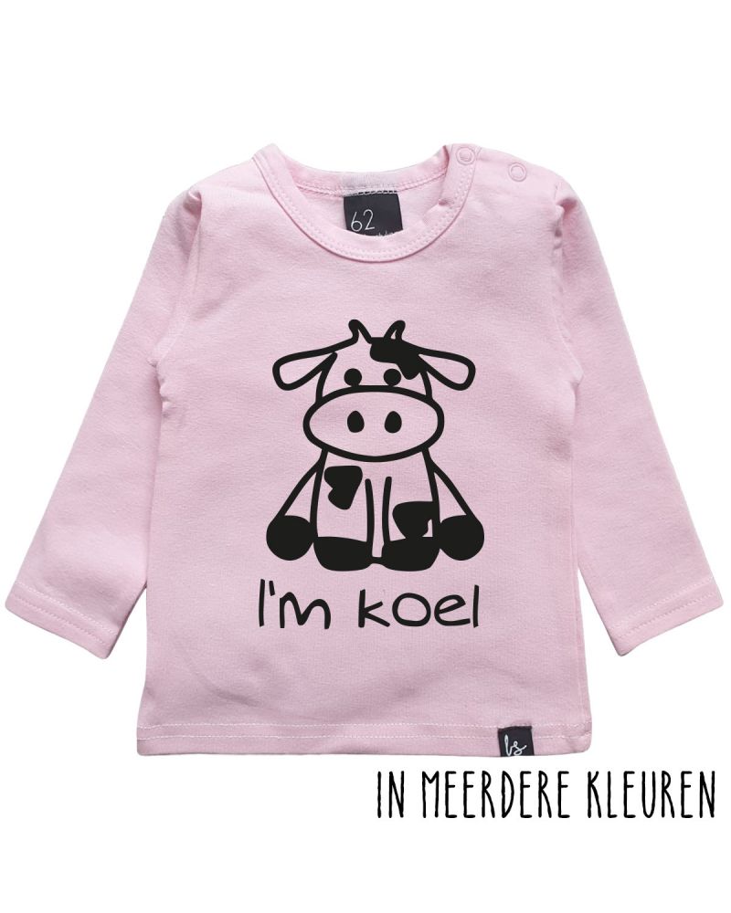 I' m koel longsleeve shirt Roze/Zwart