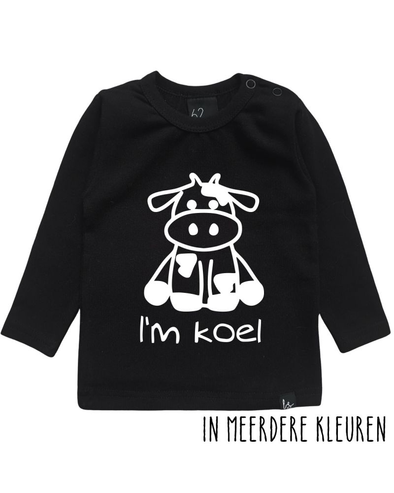 I' m koel longsleeve shirt Zwart/Wit