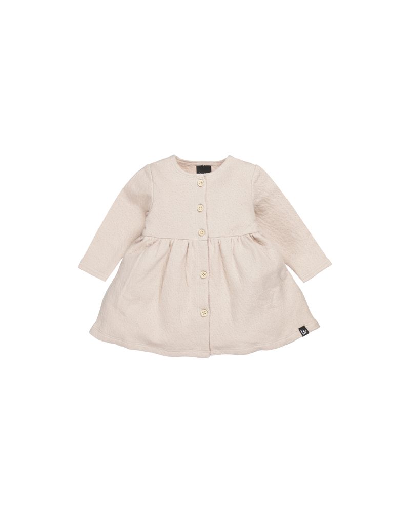 Button dress sand