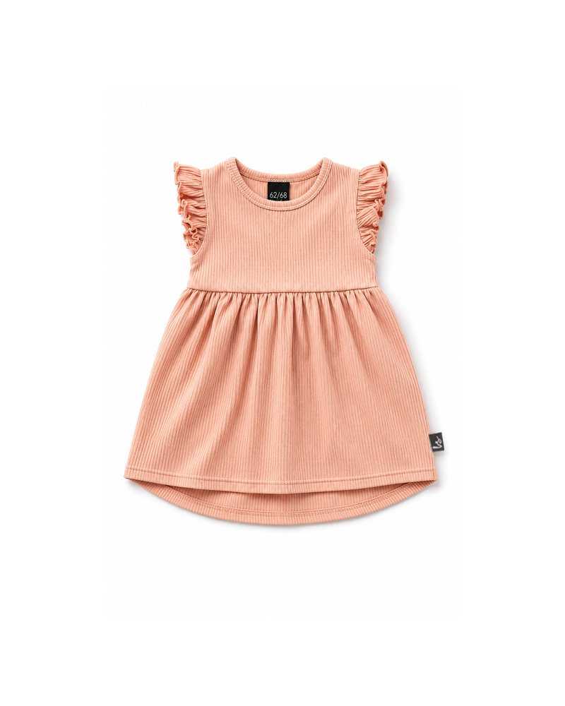Zomerjurkje (met ruffletje) roze