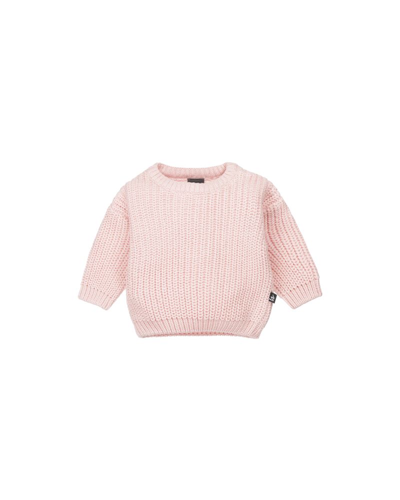 Knitted sweater (rose) 