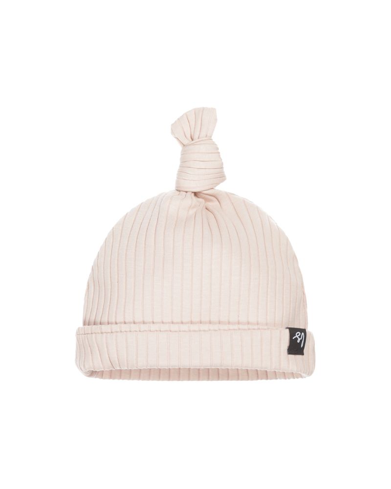 Knot mutsje groovy rib (rose)