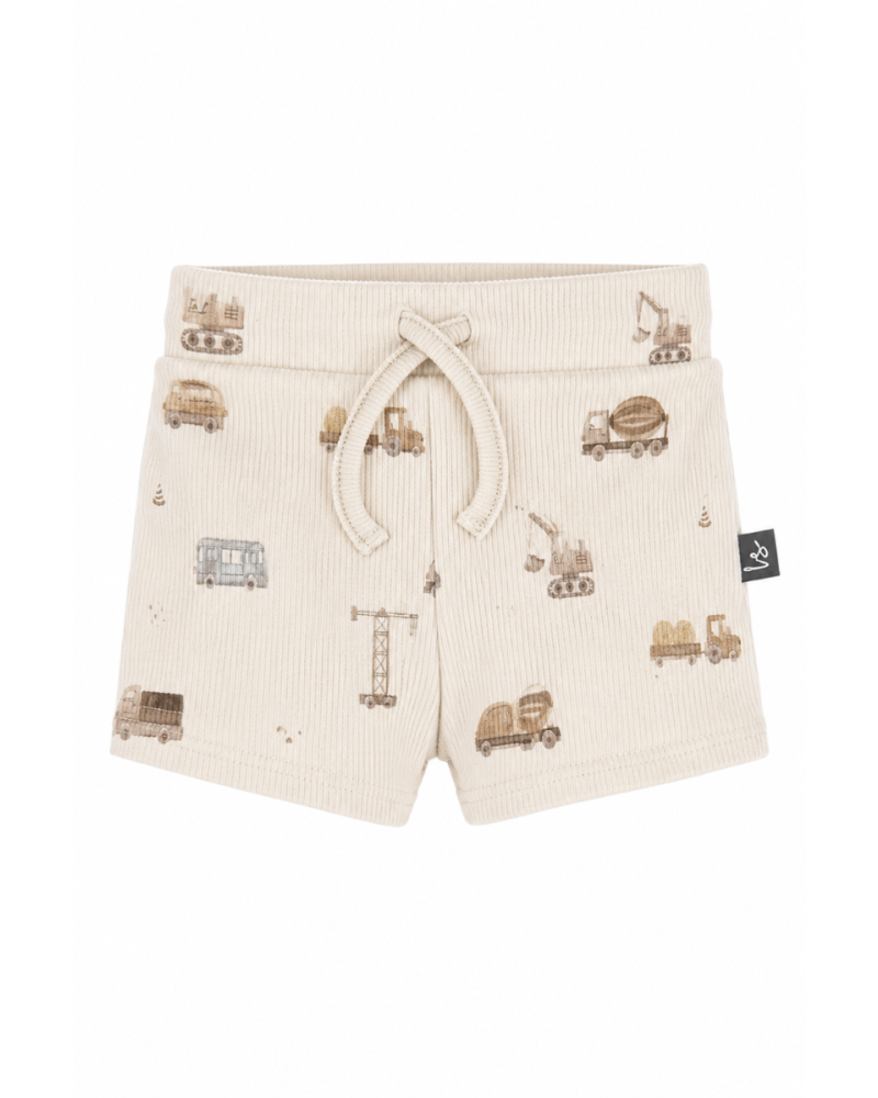 Rib jersey korte broek hijskraantjes
