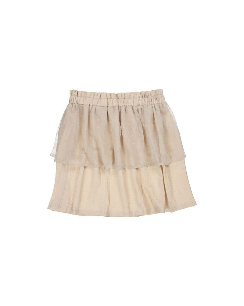 Layered skirt beige