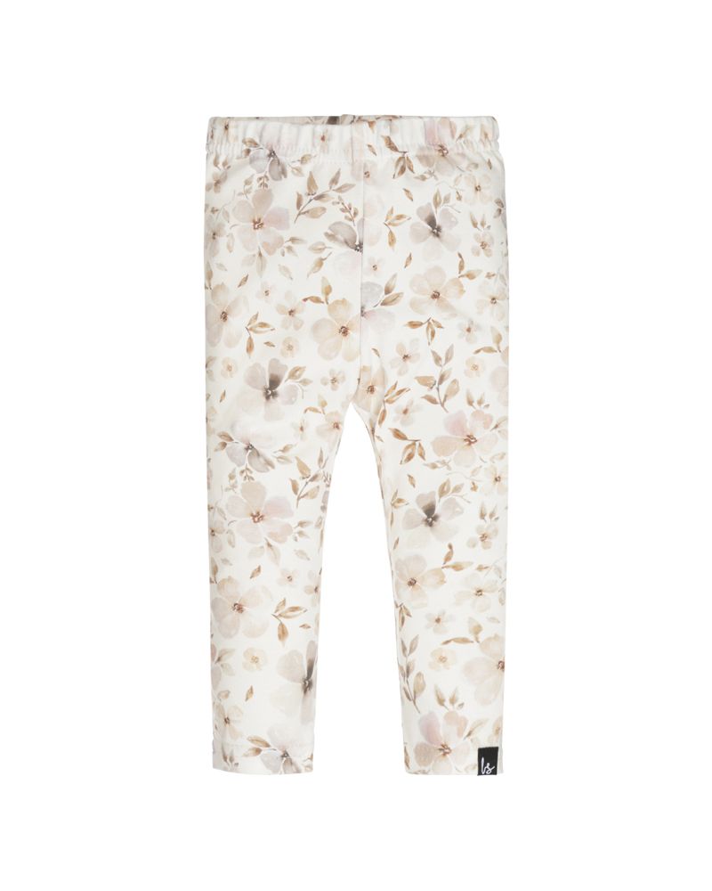 Legging rib soft flowers