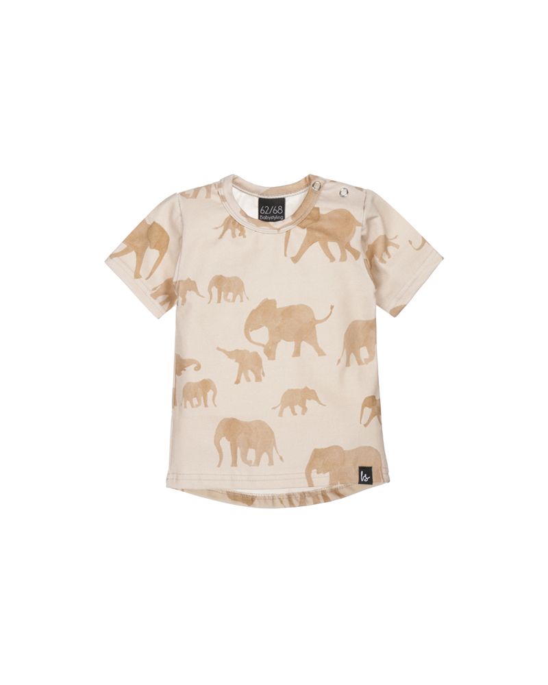 Little elephant t-shirt (camel) (rounded back)