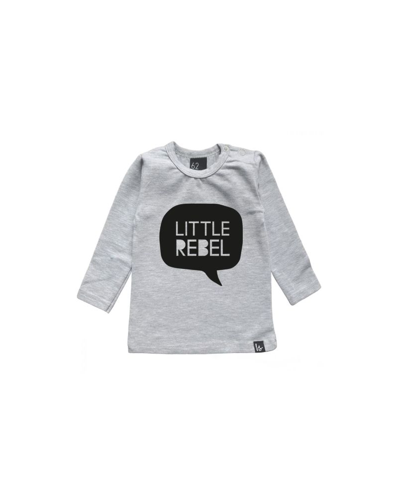 Little rebel longsleeve grijs/zwart