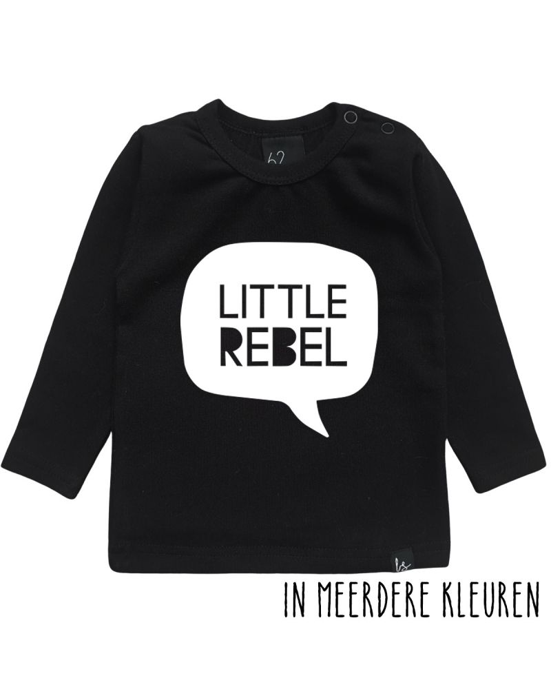 Little rebel longsleeve Zwart/Wit